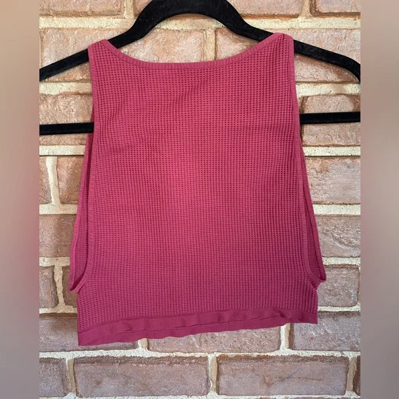 Free People Not So Basic Brami Top Burgundy Maroon Size M/L - Picture 3 of 8